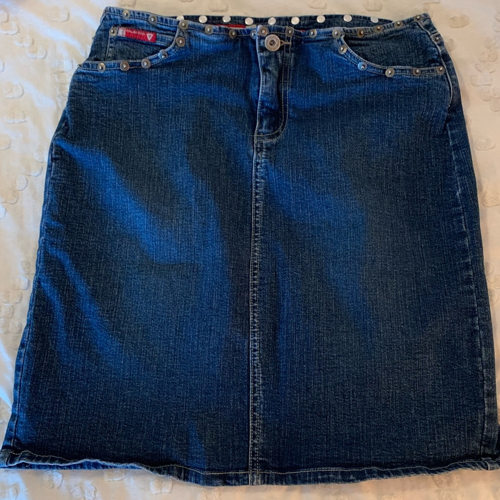 Guess jean skirt!